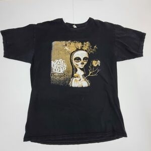 Zac Brown Band Uncaged Tour 2013 Mens LARGE Black Shirt Countrt Music Band Tee